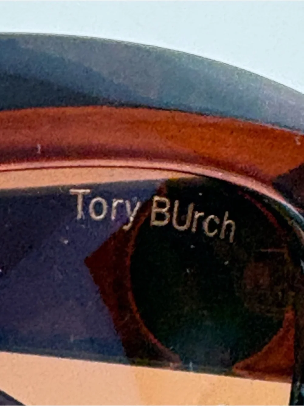 TORY BURCH Logo Brown Gradient Oversized Sunglasses